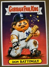 Garbage Pail Kid CUSTOM Card - Don Battingly (Custom Made Card) - Mattingly picture