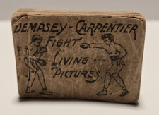 1921 Boxing Jack Dempsey George Carpentier Fight Flip Comic Book Living Pictures picture