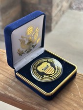 U.S. Defense Clandestine Service Challenge Coin in Blue Velvet Case ·GREAT GIFT· picture
