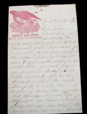 SPRING ARBOR MICHIGAN CIVIL WAR 1863 LETTER FROM 25TH PENN VETERAN TO MOTHER picture