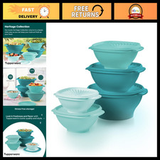 Vintage Green 10-Piece Food Storage Set - 5 Bowls & 5 Lids, Durable & BPA-Free picture