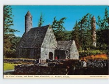 Postcard St. Kevins Kitchen and Round Tower Glendalough Ireland picture