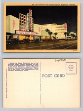 Hollywood, CA-California, Theater Palladium & Columbia Square, Vintage Postcard picture