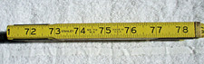 stanley zig zag no714, wood/brass, yellow, inches-pulgadas/metric, 78 23/32