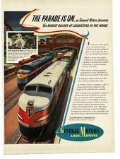 1941 General Motors EMC EMD E Diesel Locomotives UP M-10001 Vintage Print Ad picture