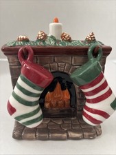 Cracker Barrel Stockings on Fireplace Salt & Pepper Shakers Set 2025 Holiday picture