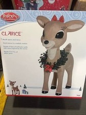 CLARICE RUDOLPH RED NOSED REINDEER CHRISTMAS ANIMATRONIC ANIMATED FIGURE picture