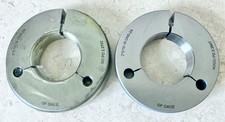 GF GAGE 2-5/16 16 UNS 2A THREAD RING GAGES 2.3125 GO NO GO = 2.2702 & 2.2647 picture