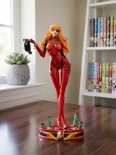 Evangelion Asuka Langley Shikinami Eyepatch Plugsuit Anime Figure Statue Display picture