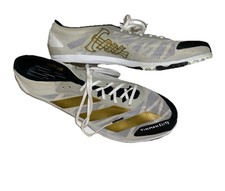Men’s Size 13 Adidas Adizero Tinman Elite Track Shoes White & Gold Running Ltd picture