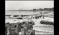 1907 Lobster traps Beach Massachusetts Fishing Boat Fisherman 8x10 Photo Reprint picture