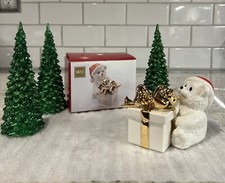 New Mikasa Holiday Fine Porcelain Magic Bear with Christmas Present Trinket Box picture