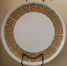 Vintage 1975, Fitz & Floyd Floral Serving Plate, Multicolor, Rare Find (386-B) picture