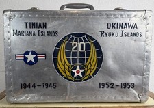 WW2 WWII Hand Painted 20th Army Air Force Flight Case Mariana Island Okinawa Box picture