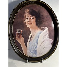 Vintage NOS 1973 Coca Cola Metal Serving Tray Available. Replica Of 1923 Ad. picture