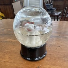 Rare VTG  1940s Atlas Crystal Works RCA Nipper Dog Advertising Glass Snow Globe picture