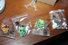 HALLOWEEN WOLFMAN BLACK LAGOON BRIDE OF FRANKENSTEIN AND FRANKENSTEIN SET OF 4 picture