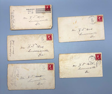 6 Vintage 1912-1913 Letters & Covers Arizona Arkansas Florida to Georgia picture