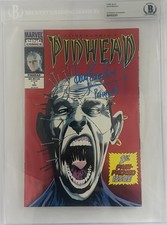 Doug Bradley Signed Clive Barker's Pinhead #1 foil embossed comic 1st print BAS picture