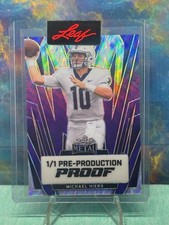 2024 Leaf Metal Beaux Collins 1/1 Pre-Production Proof Notre Dame Fighting Irish picture