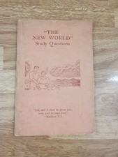 WATCHTOWER THEN IS THE NEW WORLD AND STUDY BOOKLET CONVENTION RELEASE ISSUE picture