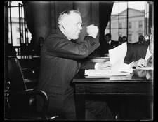 Photo:William Green 1936 Labor Leader at Desk Meeting Portrait picture