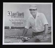 SIGNED Phil HILL McCluggage BURNSIDE NART FERRARI Chinetti Poster 1994 Poster picture