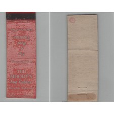 Matchbook Cover Ted Moody's Log Cabins Hayward WI picture