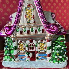 Christopher Radko Galerie au Chocolat Gingerbread House Ceramic Candy Jar 2005 picture