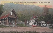 Mrs Andersons Shoppe Mountain Lake Belvidere New Jersey NJ Autos 1930s Postcard picture