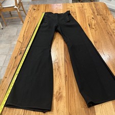 WWII 1940's Mens Black Wool Naval Trousers/Pants pre owned picture