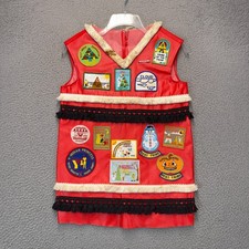 YMCA Indian Princess Vest w Patches Elmhurst Illinois 1988-89 FLAW Vintage Retro picture