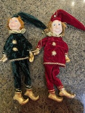 Jacqueline Kent 2003 Marionette Puppets  JKC Christmas Collection-Sold As A Pair picture