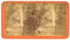 LOS ANGELES STEREOVIEW - Pasadena - Millard Canyon Falls - TG Norton 1880s picture