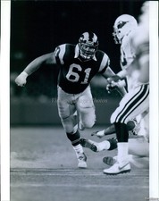 1990 Football Player Action Game Historic Original Vintage Press Photo 8x10 picture