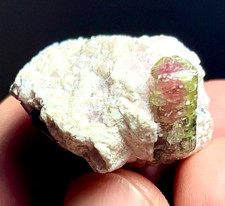 90 Carat Beautiful Watermelon Tourmaline Crystal Bunch Specimen from Afgh picture