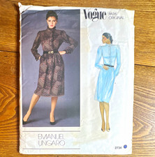 Vogue Vintage Original Paris Original 2734 Women’s Dress Sewing Pattern Size 10 picture