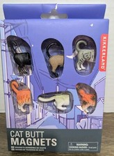Kikkerland Cat Butt Refrigerator Magnets Set of 6 Novelty Gift Funny Decor - NEW picture