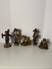BOYDS BEARS COLLECTION - SET OF 5 THANKSGIVING FIGURINES  picture