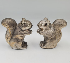 Vintage Eales 1779 Silverplated Squirrel Salt & Pepper Shakers Set picture