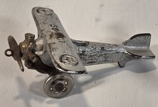 Antique Vintage A.C. Williams “UX 99” Cast Iron Airplane Toy picture