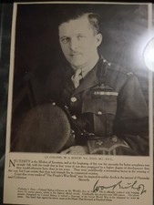 Signed book page of Air Marshall William A. Bishop, WWI Ace, d. 1956, PSA/DNA picture