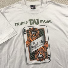 VTG Atlantic City Trump Taj Mahal Bengal Club Lounge USA Single Stitch XL 90’s picture