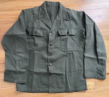 1947 HBT SHIRT COTTON UTILITY OD 7 1951 RARE picture