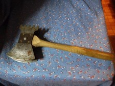 h. Vintage Kitchen Cleaver Tenderizer  Metal  Wood Handle Comes Apart  11