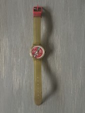 VINTAGE 1980s SWATCH COCA COLA COKE LOGO SWISS WATCH picture