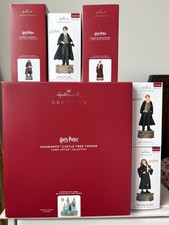 Hallmark Keepsake Harry Potter Hogwarts Castle Tree Topper + 5 Ornaments Lot picture