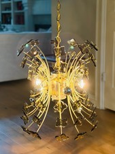 1970s Italian Smoked Glass Chrome Sputnik Chandelier Fontana Arte Attrib picture