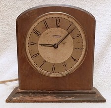 Vintage Hammond Synchronous Electric Wood Mantel Clock picture