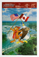 Scenic Pop Canada Niagara Falls Mechanical Novelty Postcard 3D Beaver Unused UNP picture